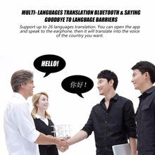 Load image into Gallery viewer, Bluetooth Receiver Smart Headphone Voice Translator 26 Multi-language Travel Business TF Card Voice Text Interpreter Earphone