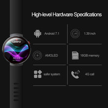Load image into Gallery viewer, LEMFO LEM7 Smart Watch Android 7.1 Smartwatch LTE 4G Smart Watch Phone Heart Rate 1GB + 16GB Memory with Camera Translation tool